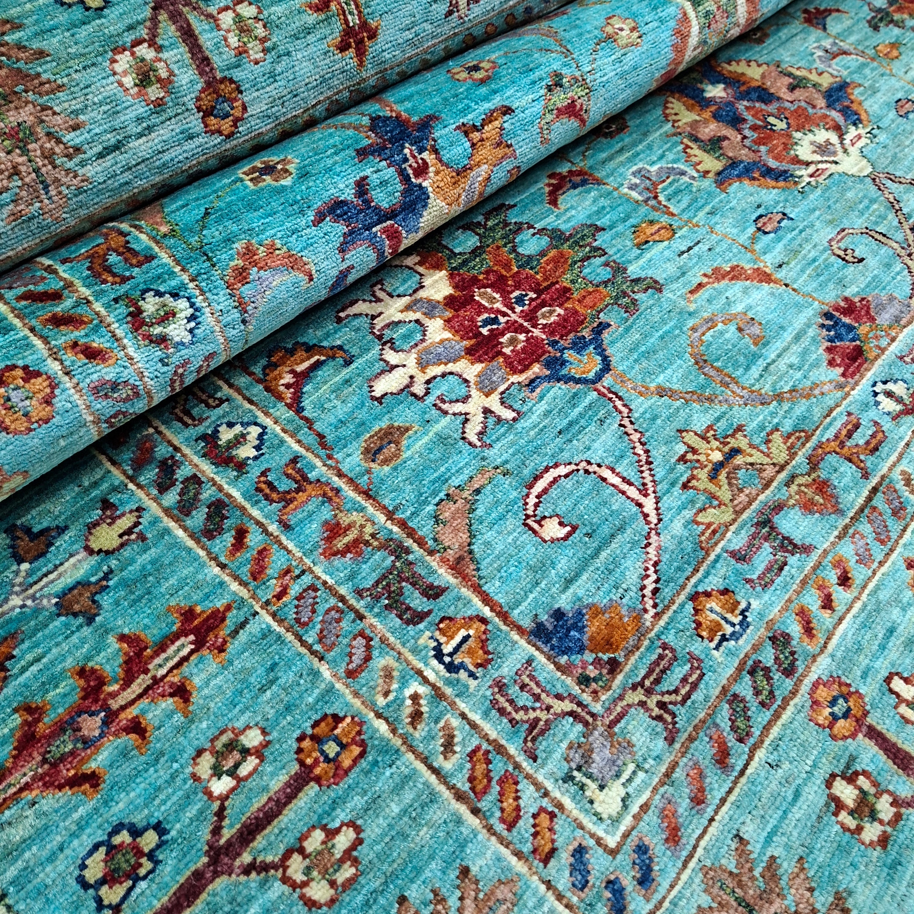 Ziegler (Chobi) / Sultani Tarzı El Dokuma Halı | 241x175 cm – 35x40 İlmek – %100 Yün – Doğal Boya – Yeni Dokuma