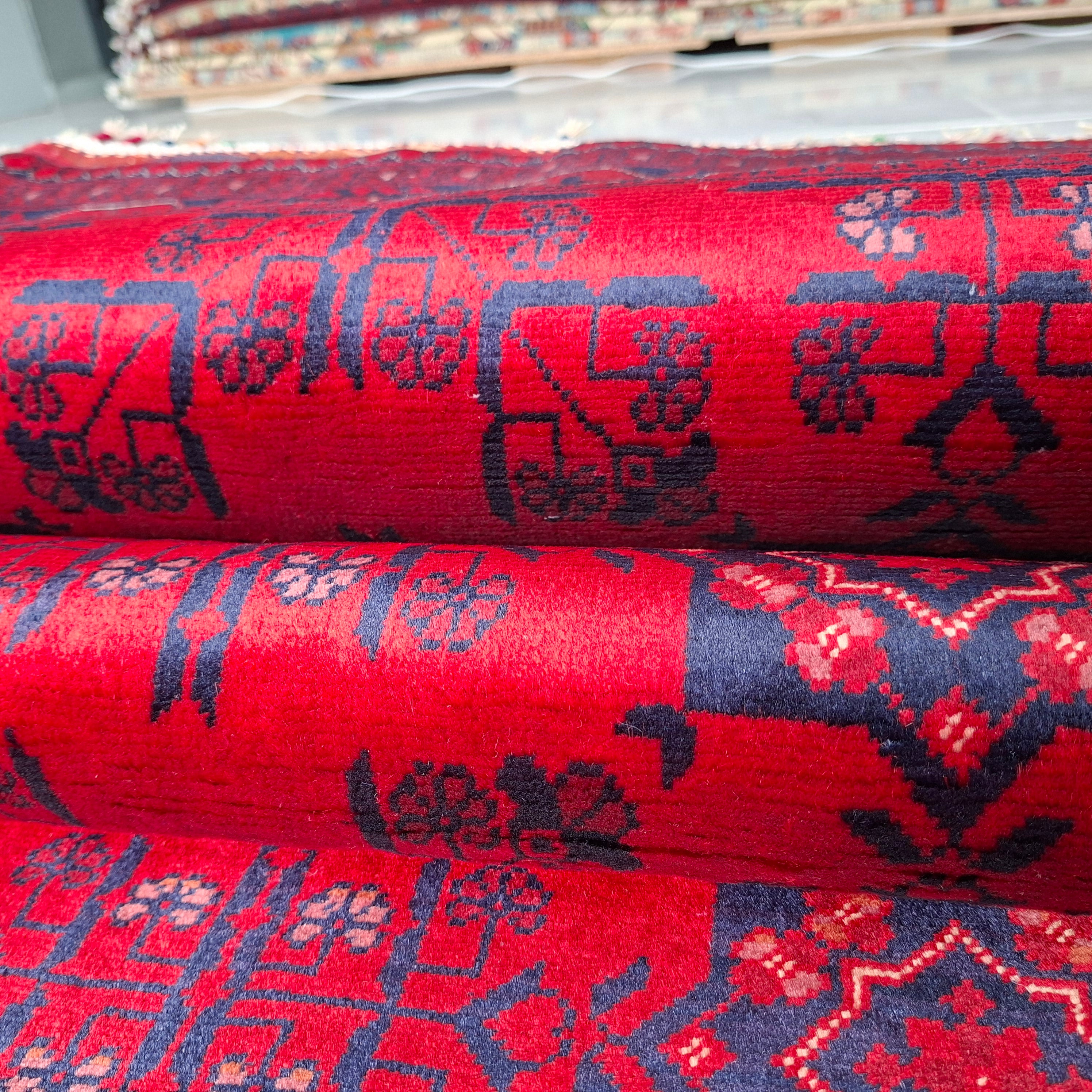 BİLİCİK (BUHARA – TEKKE TÜRKMEN) EL DOKUMA HALI | 237x168 CM – 50x50 İLMEK – %100 YÜN – DOĞAL BOYA – YENİ DOKUMA