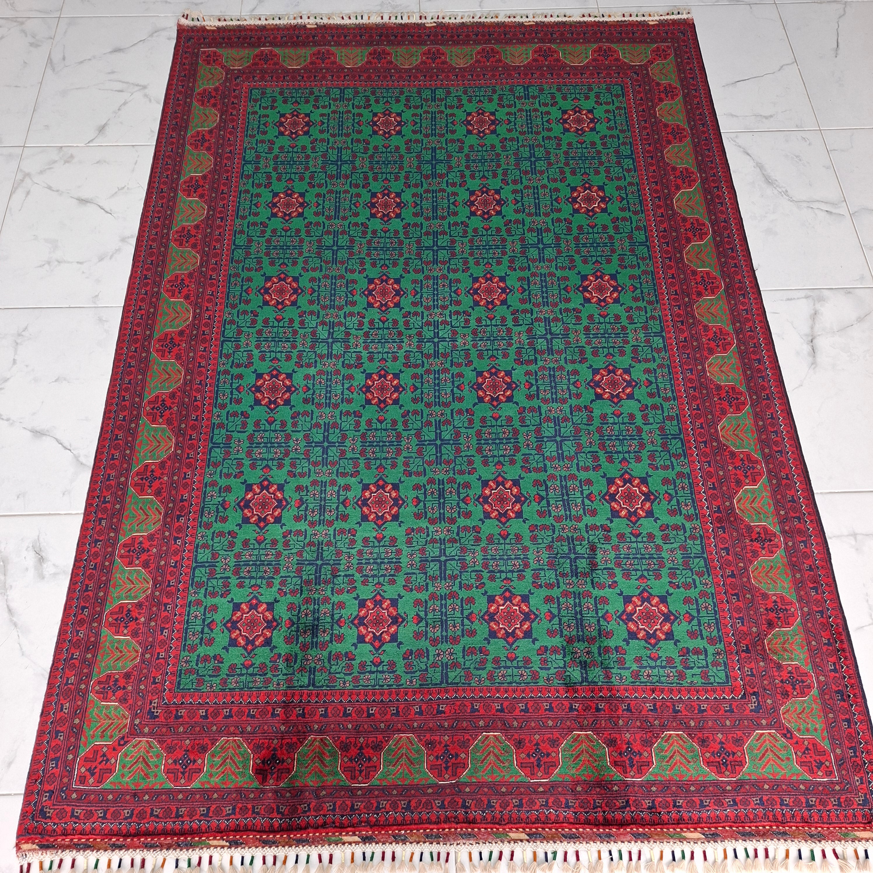 BİLİCİK (BUHARA – TEKKE TÜRKMEN) EL DOKUMA HALI | 240x167 CM – 50x50 İLMEK – %100 YÜN – DOĞAL BOYA – YENİ DOKUMA