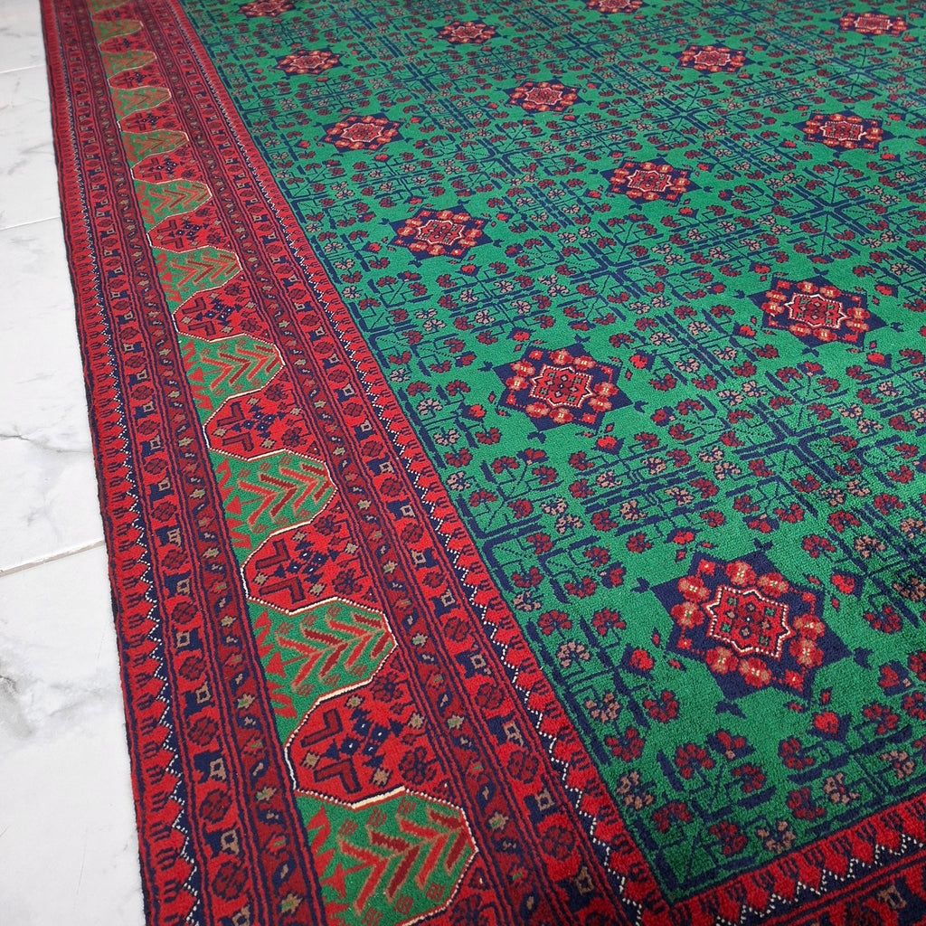 BİLİCİK (BUHARA – TEKKE TÜRKMEN) EL DOKUMA HALI | 240x167 CM – 50x50 İLMEK – %100 YÜN – DOĞAL BOYA – YENİ DOKUMA