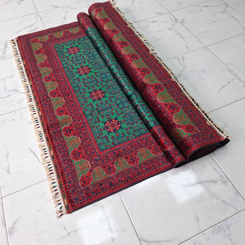 BİLİCİK (BUHARA – TEKKE TÜRKMEN) EL DOKUMA HALI | 240x167 CM – 50x50 İLMEK – %100 YÜN – DOĞAL BOYA – YENİ DOKUMA