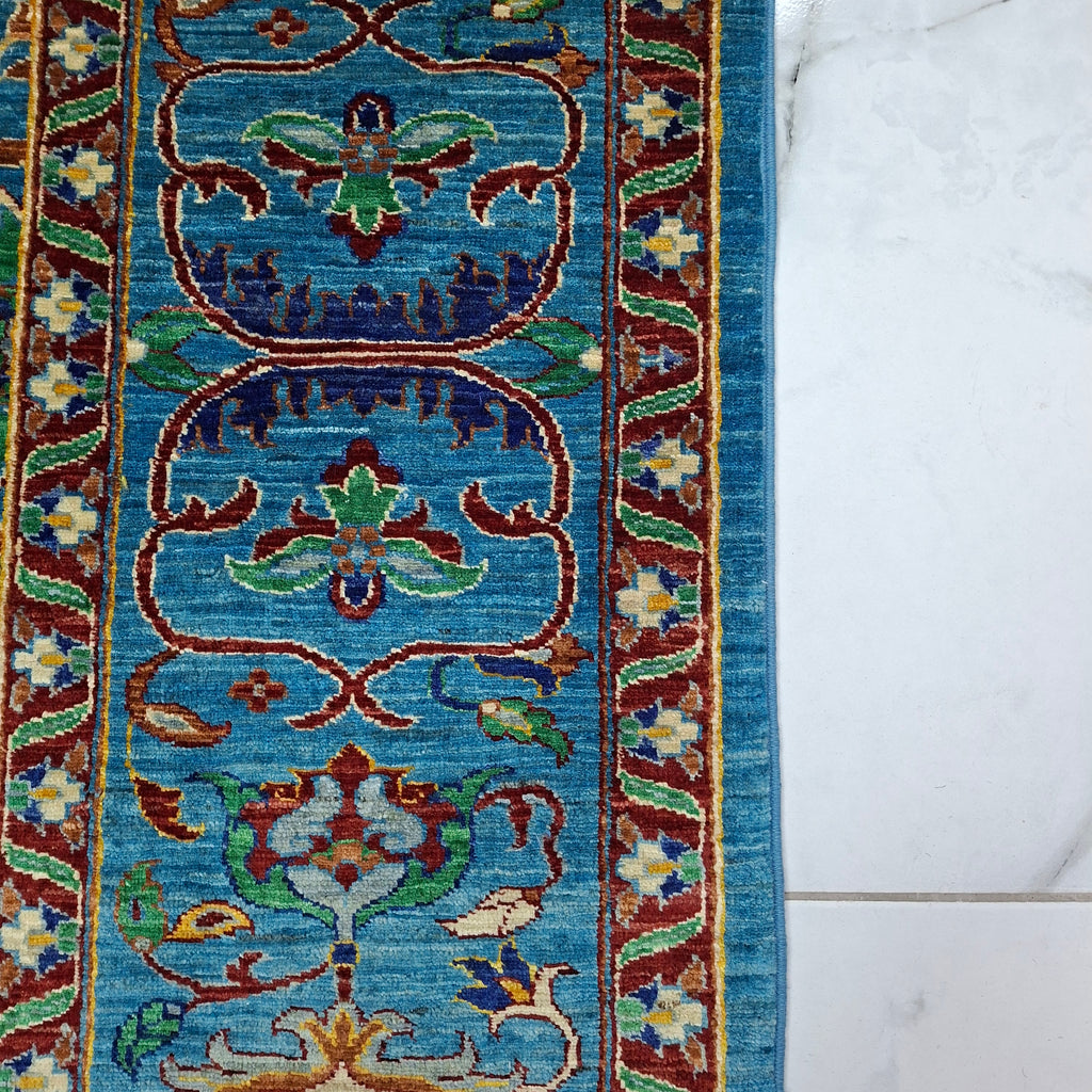 SULTANİ EL DOKUMA HALI | 292x215 CM – 50x50 İLMEK – %100 YÜN – DOĞAL BOYA – YENİ DOKUMA