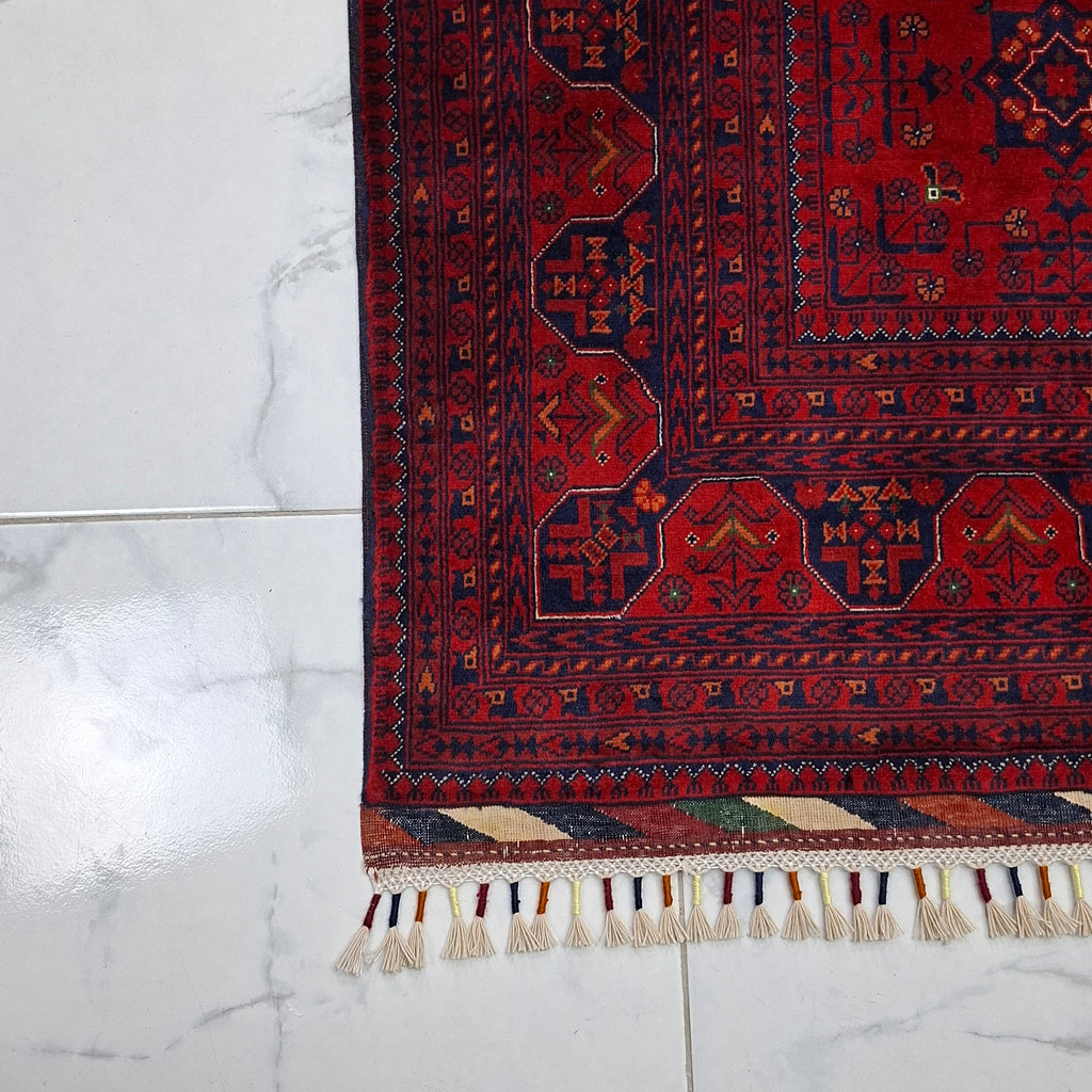 BİLİCİK-(BUHARA TEKKE TÜRKMEN) EL DOKUMA HALI – 50x50 İLMEK – %100 YÜN – DOĞAL BOYA – AFGAN HALISI – YENİ DOKUMA