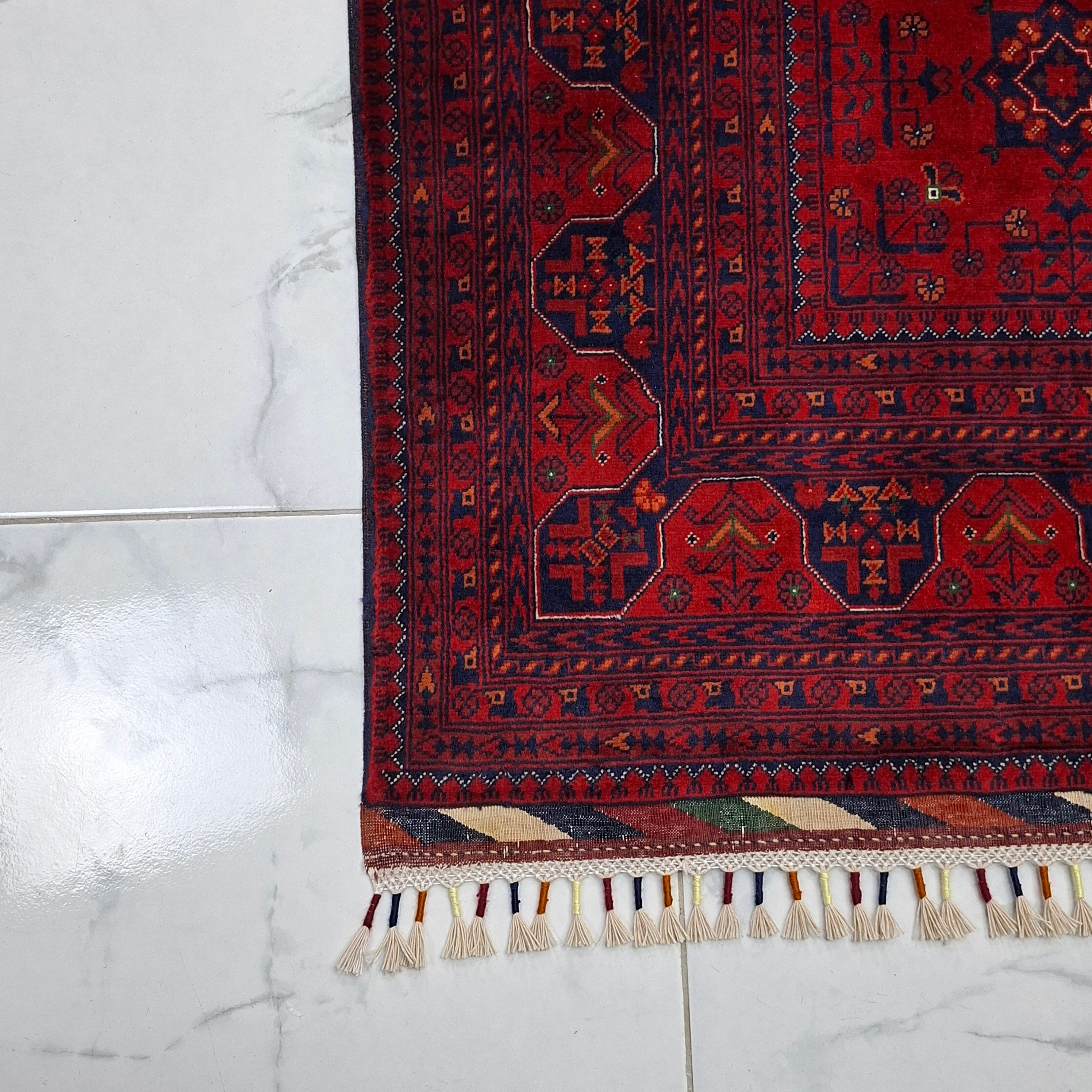 BİLİCİK-(BUHARA TEKKE TÜRKMEN) EL DOKUMA HALI – 50x50 İLMEK – %100 YÜN – DOĞAL BOYA – AFGAN HALISI – YENİ DOKUMA