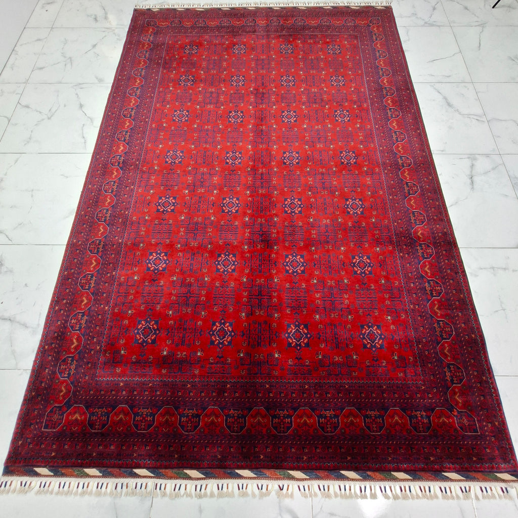 BİLİCİK-(BUHARA TEKKE TÜRKMEN) EL DOKUMA HALI – 50x50 İLMEK – %100 YÜN – DOĞAL BOYA – AFGAN HALISI – YENİ DOKUMA