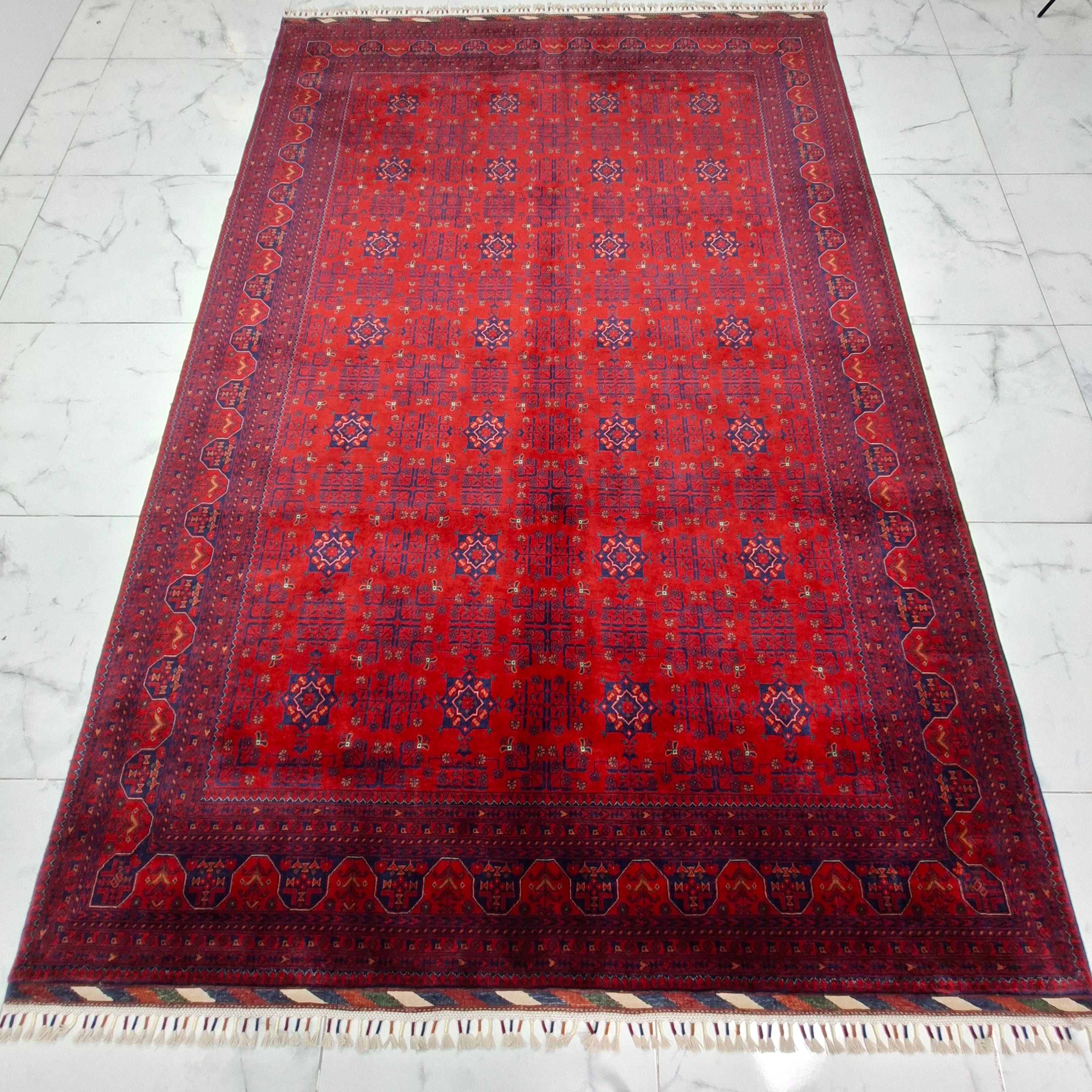 BİLİCİK-(BUHARA TEKKE TÜRKMEN) EL DOKUMA HALI – 50x50 İLMEK – %100 YÜN – DOĞAL BOYA – AFGAN HALISI – YENİ DOKUMA