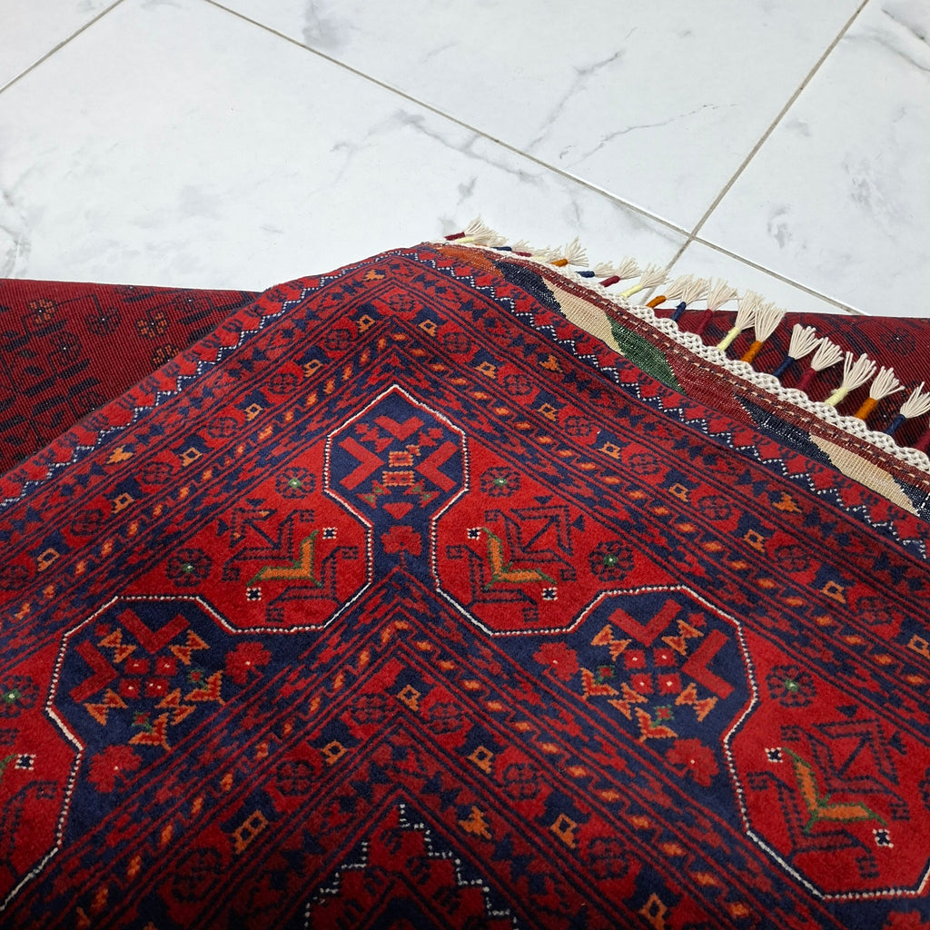 BİLİCİK-(BUHARA TEKKE TÜRKMEN) EL DOKUMA HALI – 50x50 İLMEK – %100 YÜN – DOĞAL BOYA – AFGAN HALISI – YENİ DOKUMA