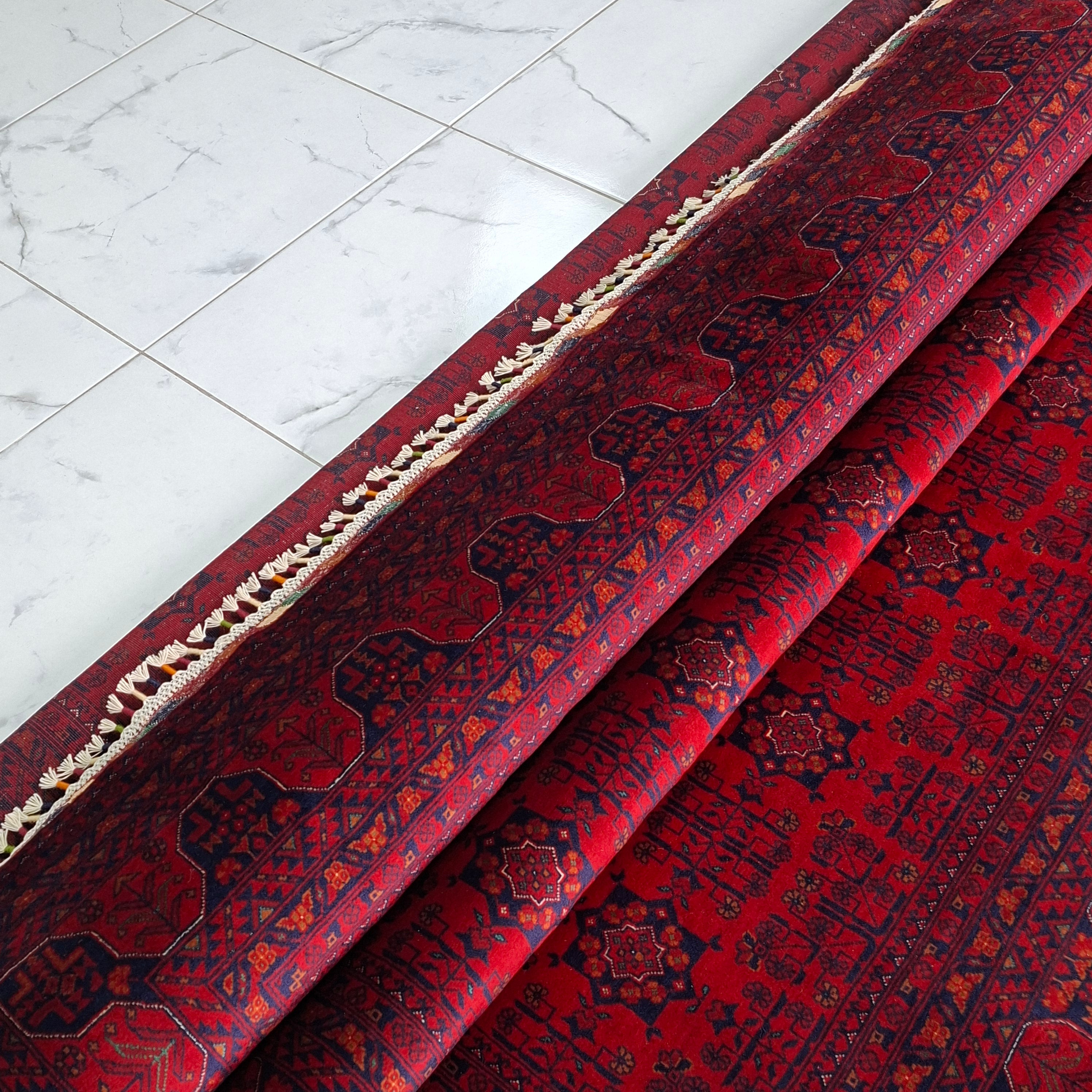 BİLİCİK(BUHARA TEKKE TÜRKMEN) EL DOKUMA HALI – 50x50 İLMEK – %100 YÜN – DOĞAL BOYA – AFGAN HALISI – YENİ DOKUMA