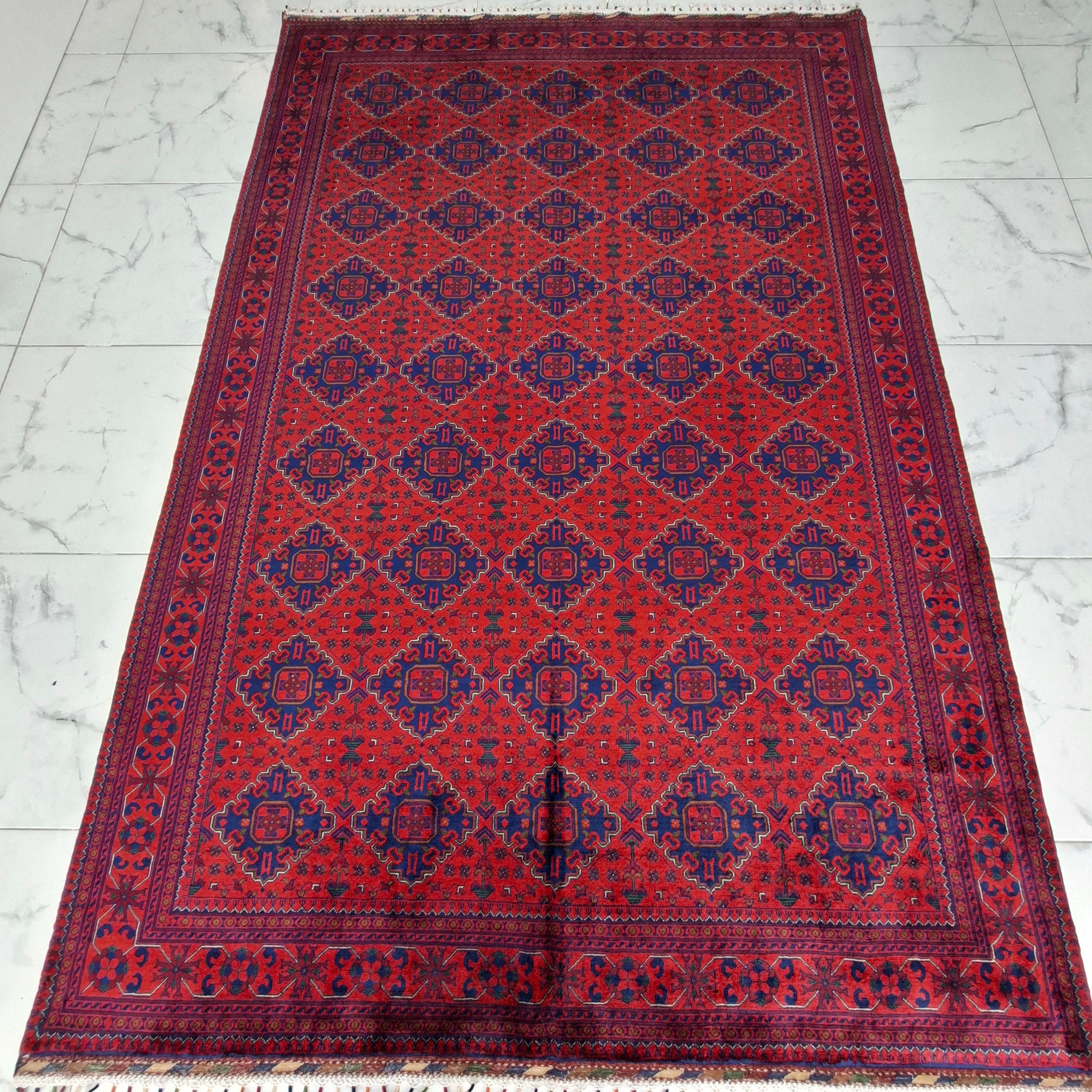 BİLİCİK(BUHARA TEKKE TÜRKMEN) EL DOKUMA HALI – 50x50 İLMEK – %100 YÜN – DOĞAL BOYA – AFGAN HALISI – YENİ DOKUMA