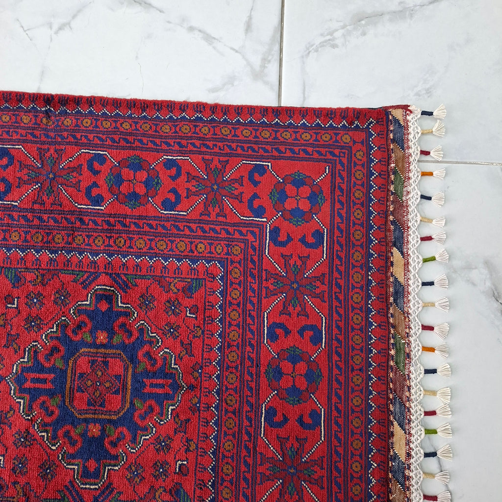 BİLİCİK(BUHARA TEKKE TÜRKMEN) EL DOKUMA HALI – 50x50 İLMEK – %100 YÜN – DOĞAL BOYA – AFGAN HALISI – YENİ DOKUMA