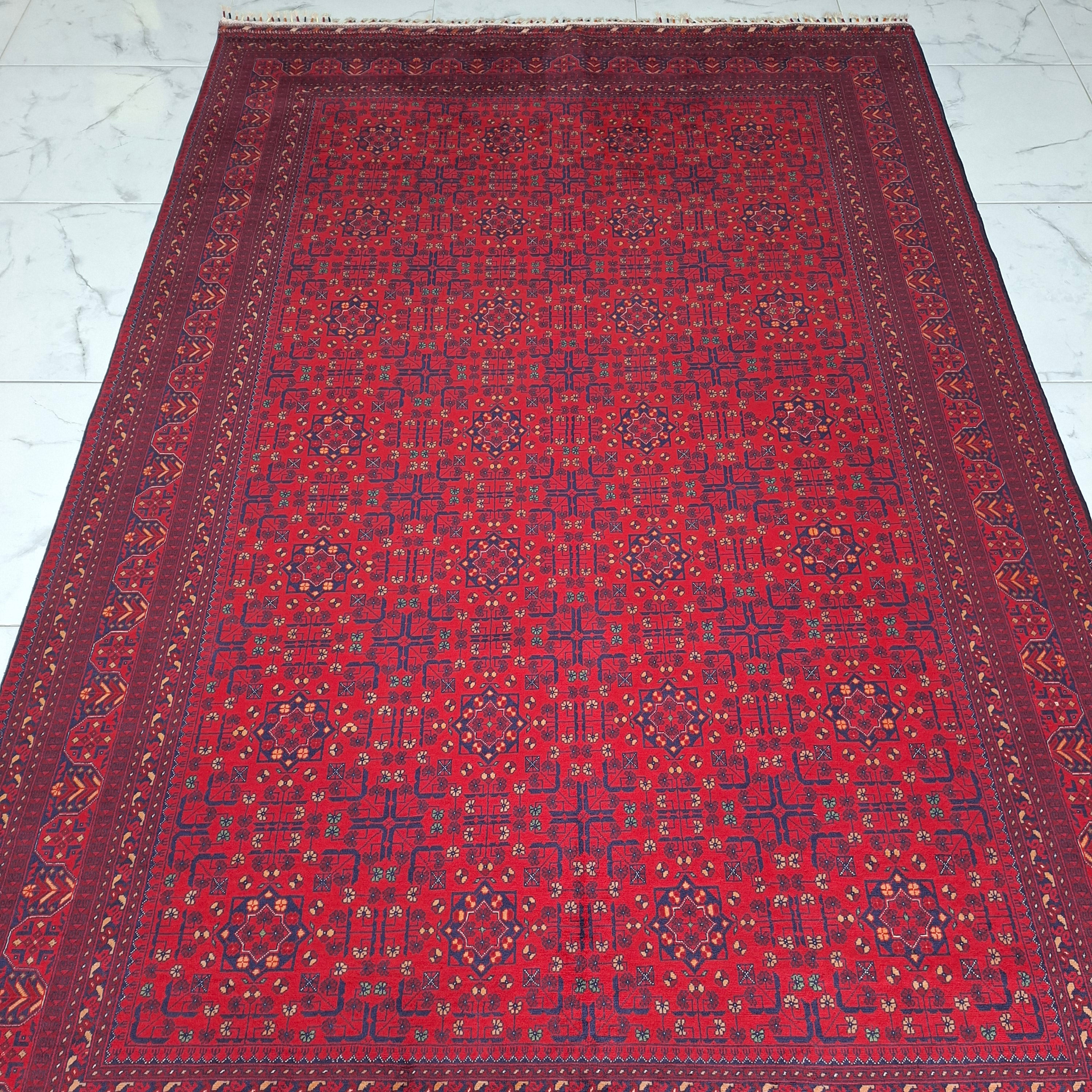 BİLİCİK-(BUHARA TEKKE TÜRKMEN) EL DOKUMA HALI – 50x50 İLMEK – %100 YÜN – DOĞAL BOYA – AFGAN HALISI – YENİ DOKUMA