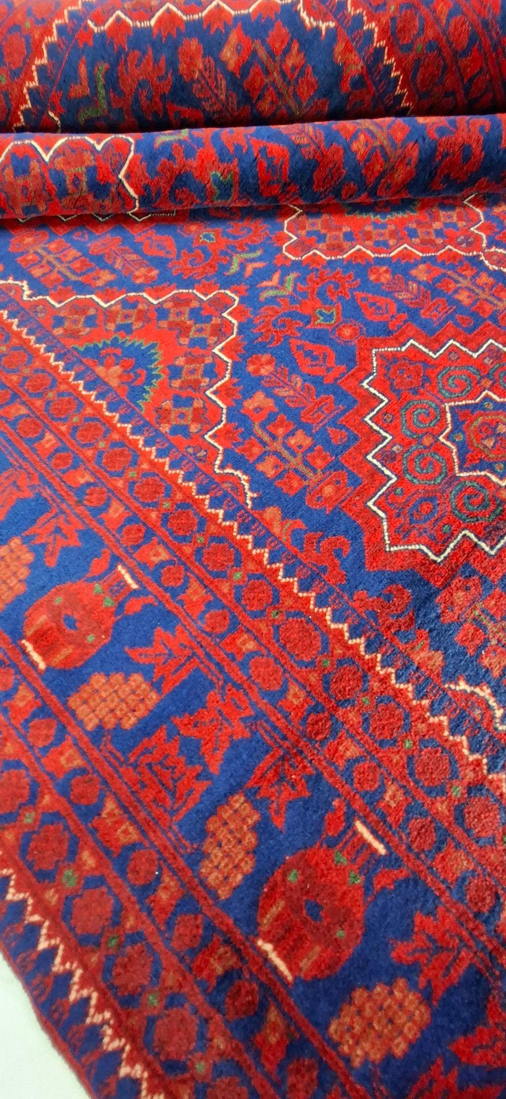 BİLİCİK-MAVRU (MAURI / MOURI) EL DOKUMA HALI – 50x50 İLMEK – %100 YÜN – DOĞAL BOYA – AFGAN HALISI – YENİ DOKUMA