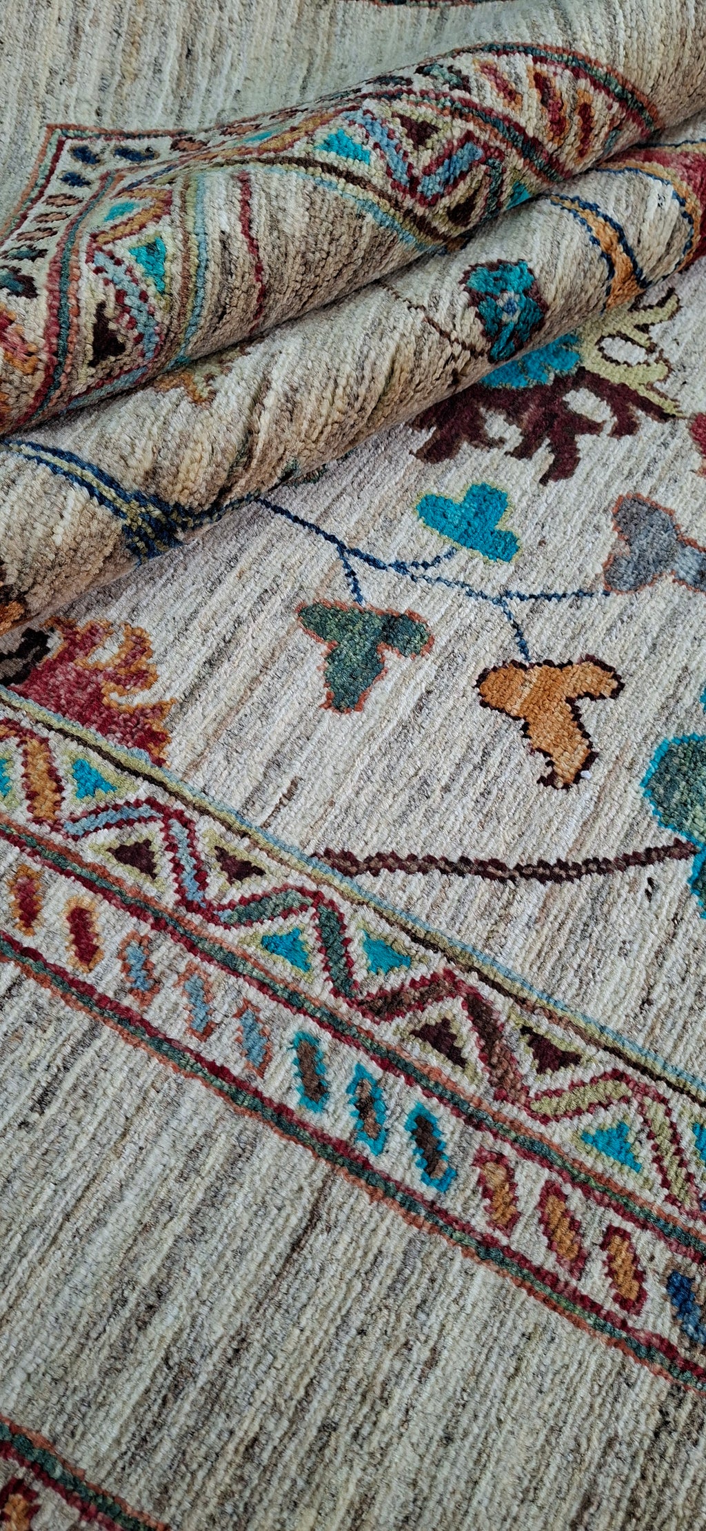 Ziegler (Chobi) – El Dokuma Halı – 35x40 İlmek – %100 Yün – Doğal Boya – Afgan Halısı – Yeni Dokuma