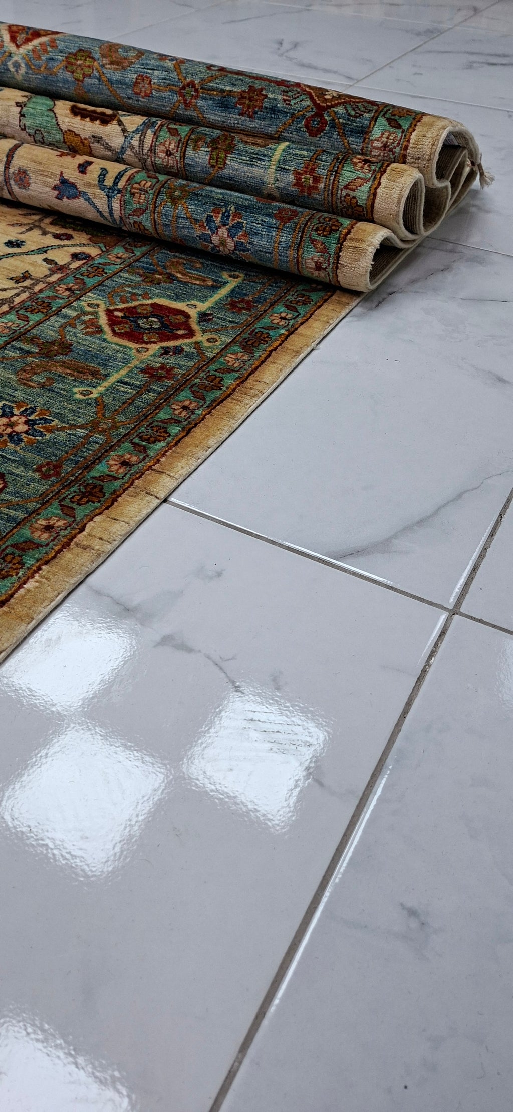 Ziegler (Chobi) – El Dokuma Halı – 35x40 İlmek – %100 Yün – Doğal Boya – Afgan Halısı – Yeni Dokuma