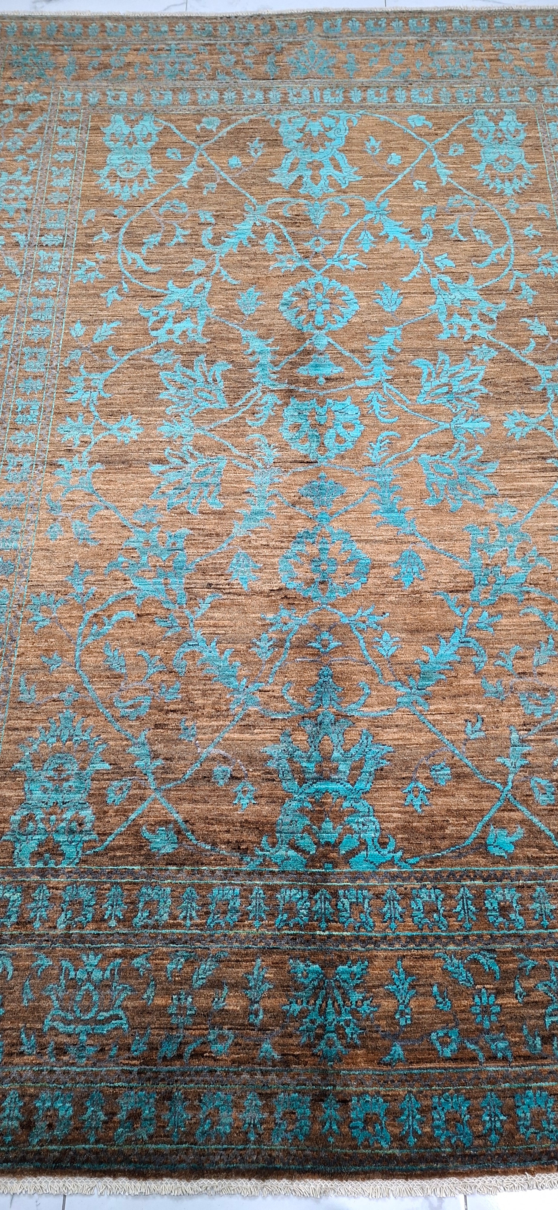 Ziegler (Chobi) – El Dokuma Halı – 35x40 İlmek – %100 Yün – Doğal Boya – Afgan Halısı – Yeni Dokuma