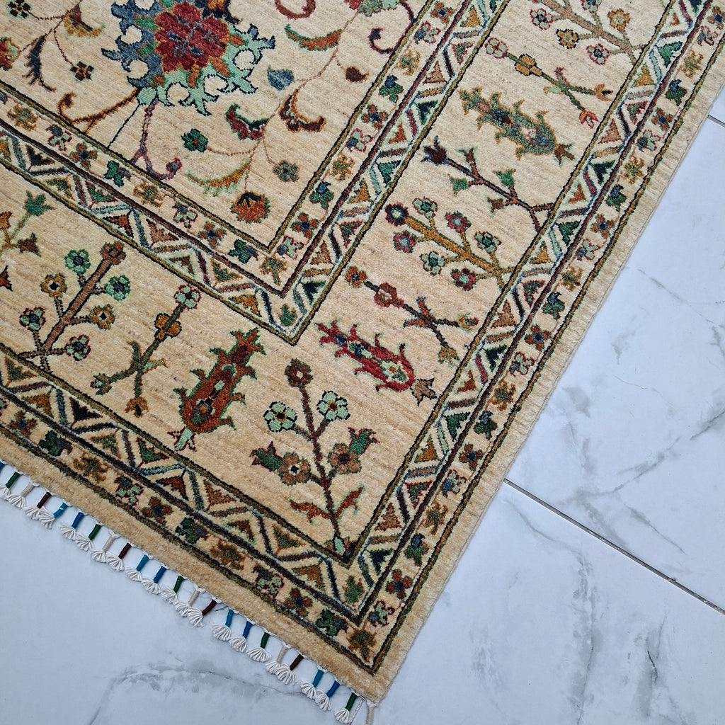 Ziegler (Chobi) – El Dokuma Halı – 35x40 İlmek – %100 Yün – Doğal Boya – Afgan Halısı – Yeni Dokuma