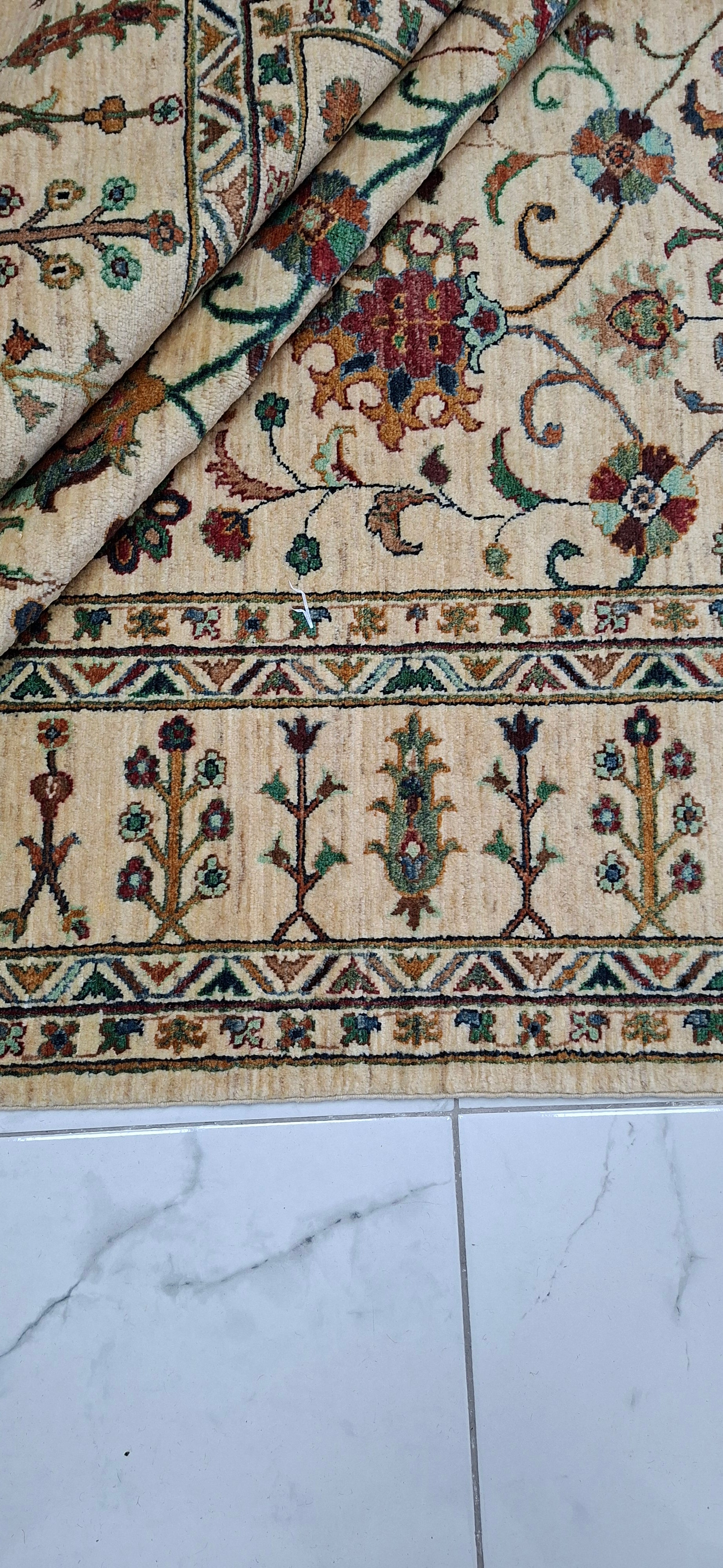 Ziegler (Chobi) – El Dokuma Halı – 35x40 İlmek – %100 Yün – Doğal Boya – Afgan Halısı – Yeni Dokuma