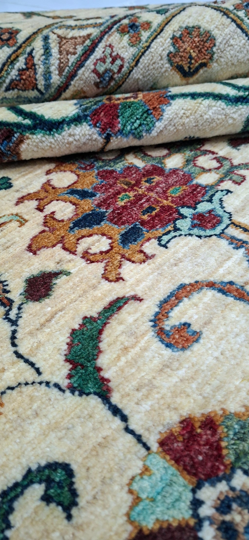 Ziegler (Chobi) – El Dokuma Halı – 35x40 İlmek – %100 Yün – Doğal Boya – Afgan Halısı – Yeni Dokuma