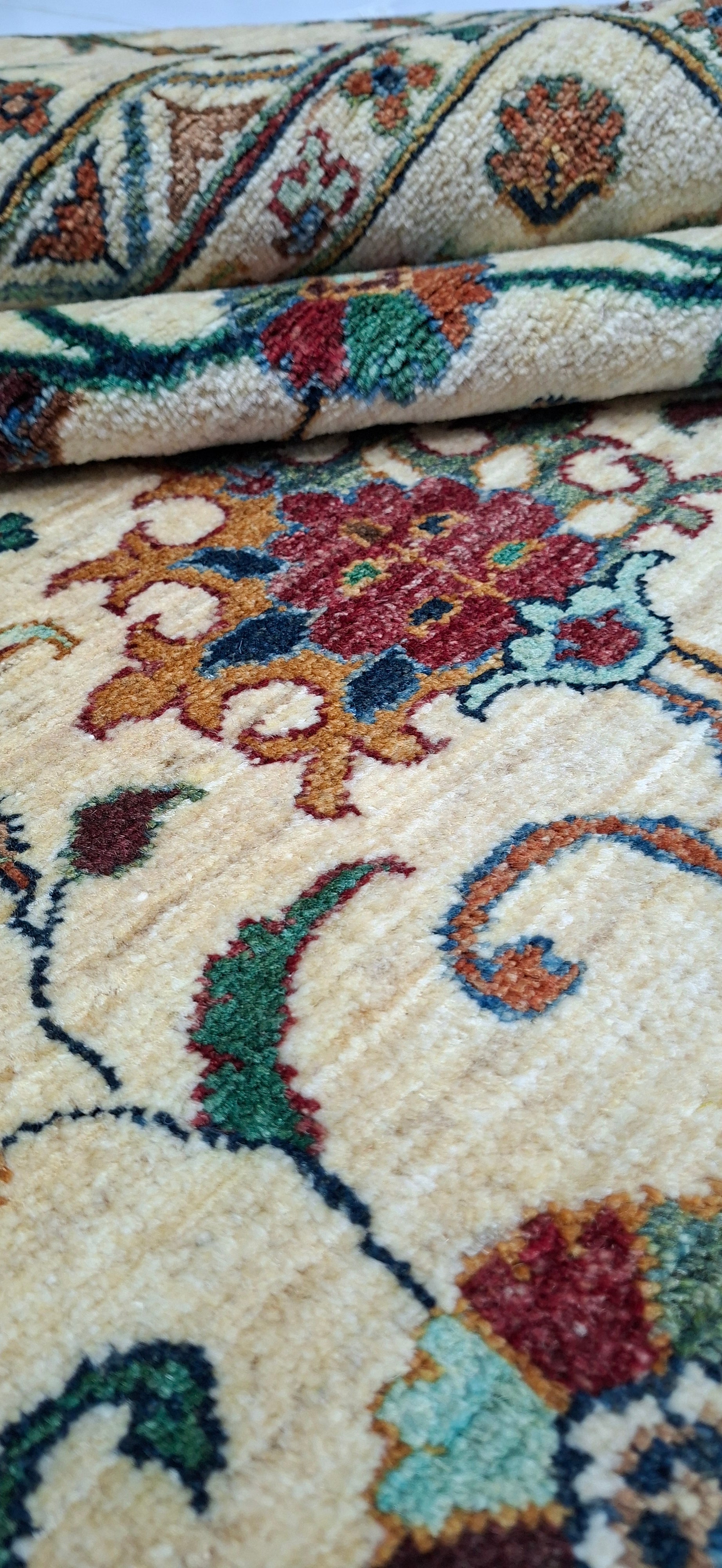 Ziegler (Chobi) – El Dokuma Halı – 35x40 İlmek – %100 Yün – Doğal Boya – Afgan Halısı – Yeni Dokuma