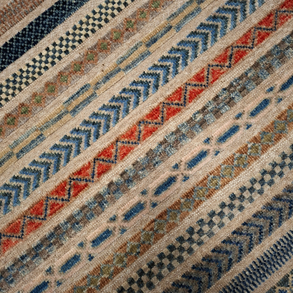 Berceste Yolluk – El Dokuma – Tribal Desenli – %100 Yün – Doğal Boya – Afgan Halısı – Yeni Dokuma