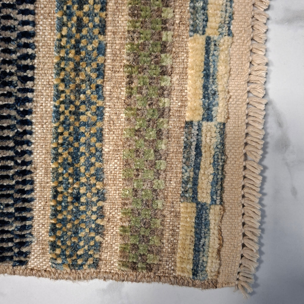 Berceste Yolluk – El Dokuma – Tribal Desenli – %100 Yün – Doğal Boya – Afgan Halısı – Yeni Dokuma