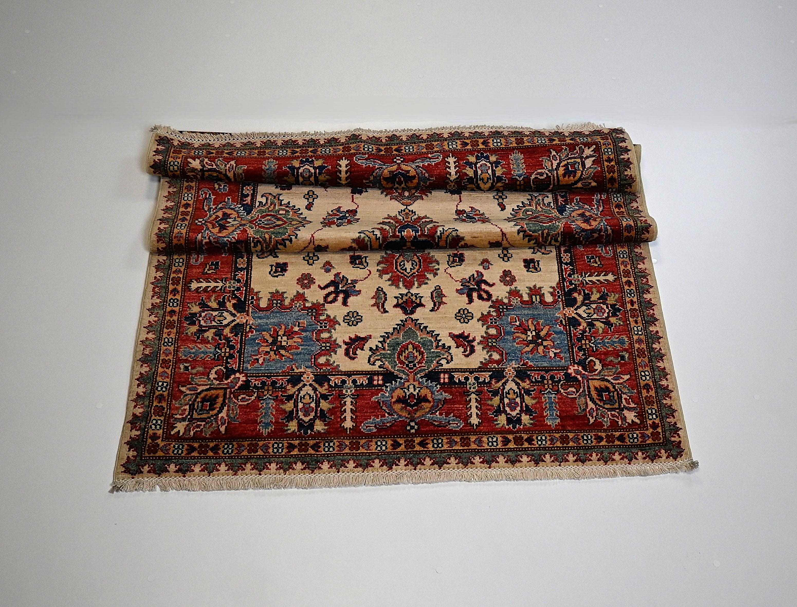 Sultani El Dokuma Halı | 182x116 cm | 35x40 İnce İlmek | %100 Yün – Doğal Kök Boya – Yeni Dokuma