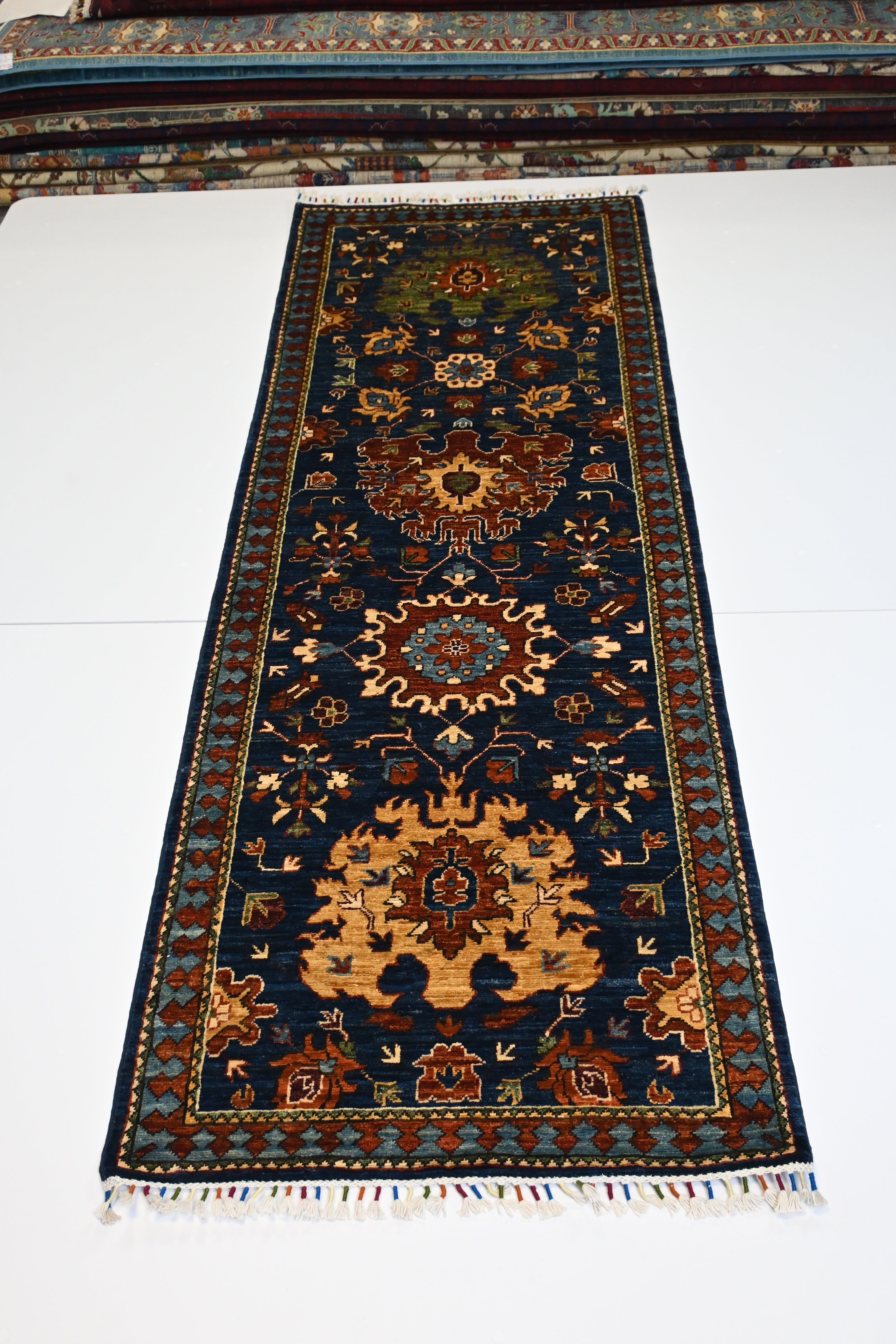 Sultanî El Dokuma Yolluk | 245x082 cm – 35x40 İlmek – %100 Yün – Doğal Boya – Yeni Dokuma