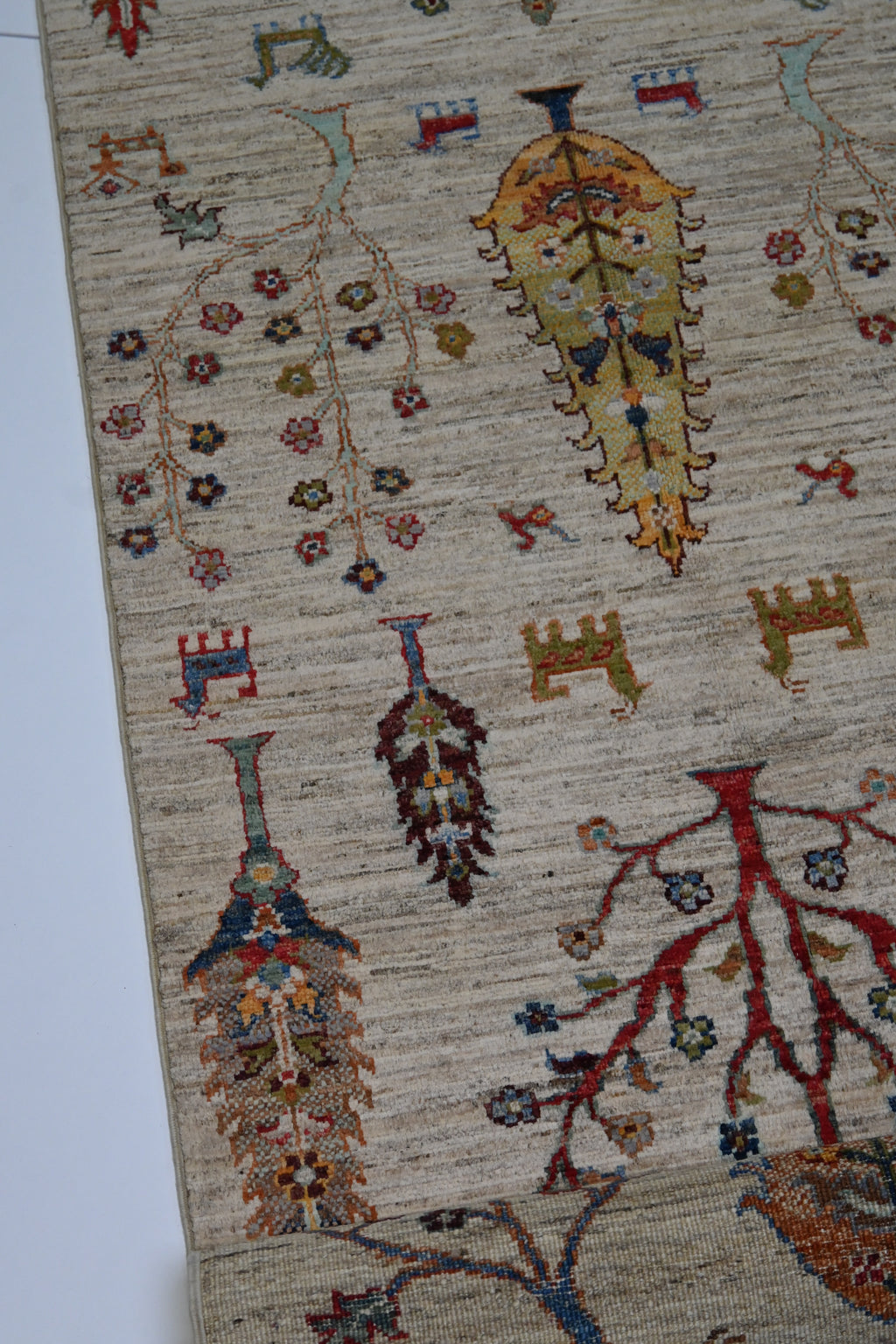 Gabbeh El Dokuma Yolluk | 311x82 cm | 35x40 İlmek | %100 Doğal Yün – Doğal Boya | Otantik Afgan Yolluk – Yeni Dokuma