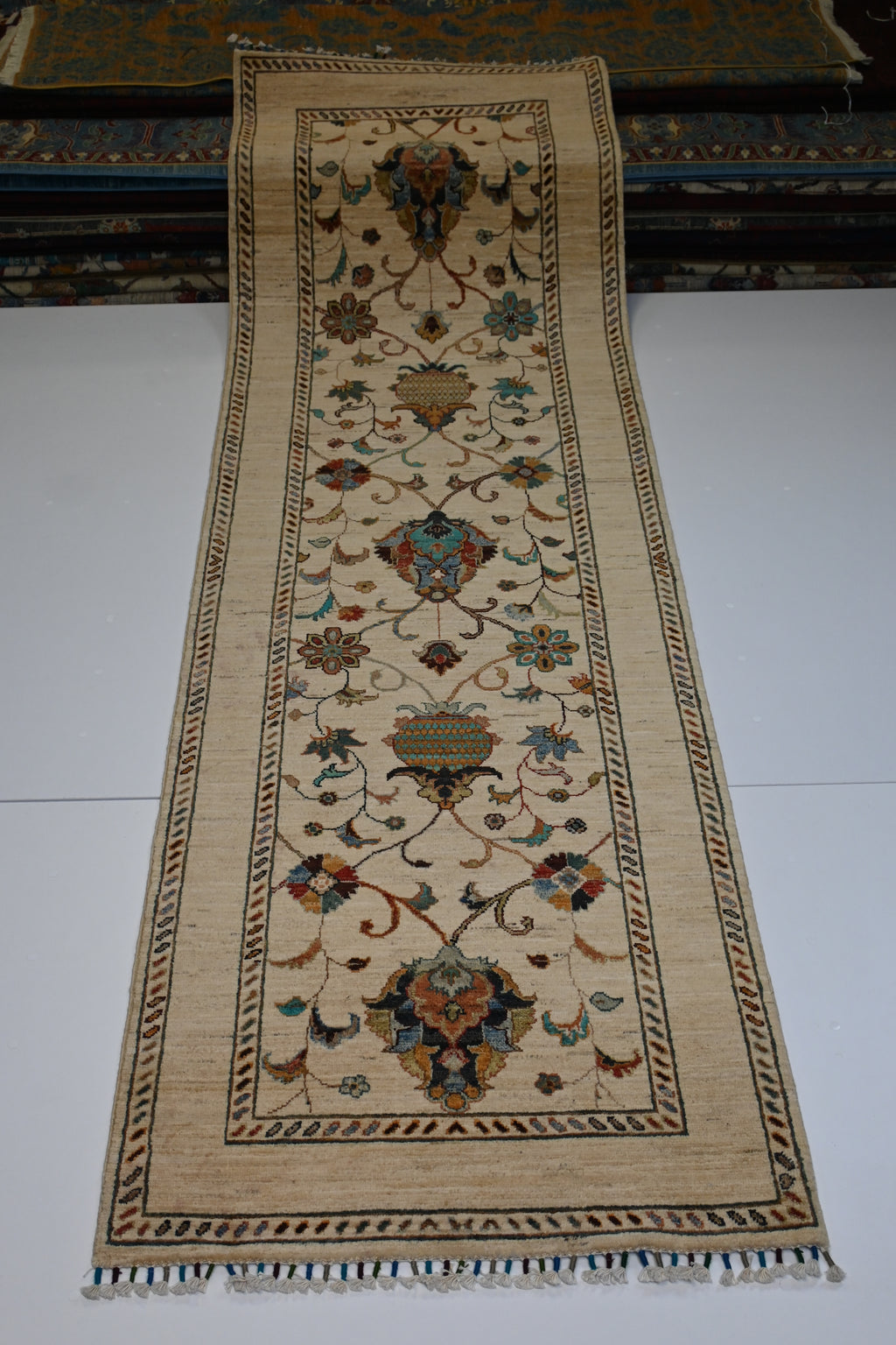 Ziegler (Chobi) El Dokuma Yolluk | 296x085 cm – 35x40 İlmek – %100 Yün – Doğal Boya – Yeni Dokuma