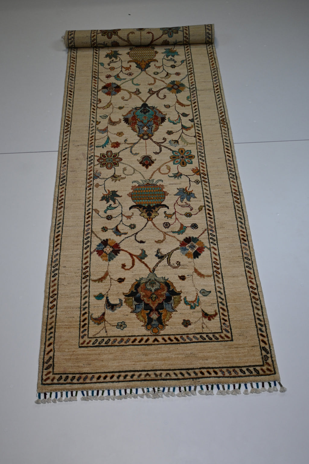 Ziegler (Chobi) El Dokuma Yolluk | 296x085 cm – 35x40 İlmek – %100 Yün – Doğal Boya – Yeni Dokuma