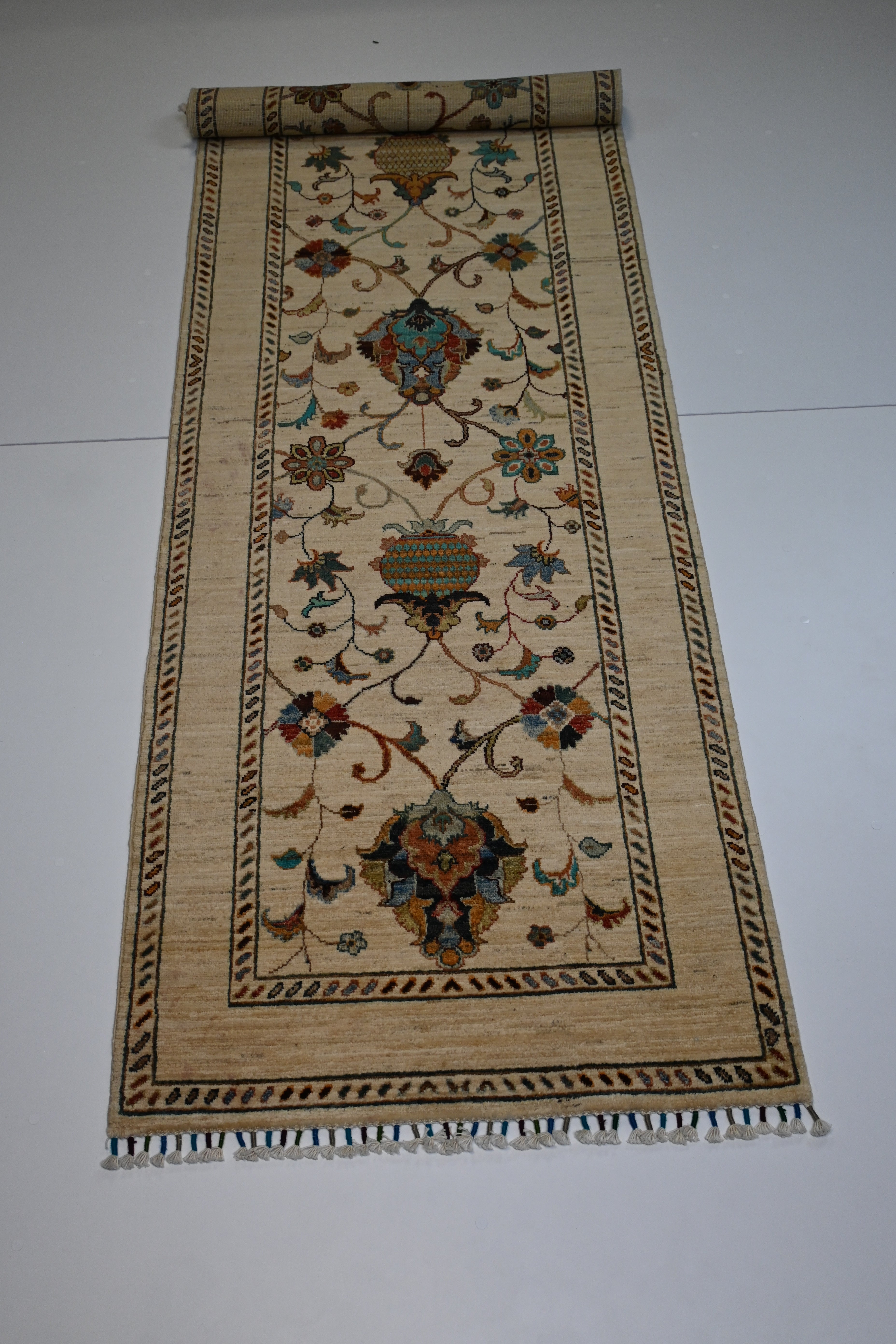 Ziegler (Chobi) El Dokuma Yolluk | 296x085 cm – 35x40 İlmek – %100 Yün – Doğal Boya – Yeni Dokuma