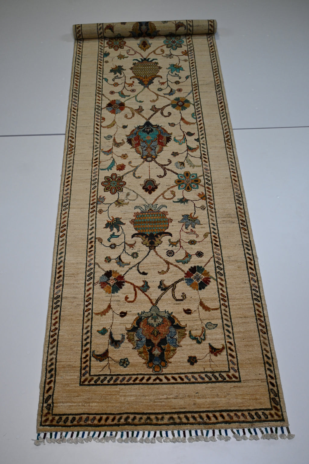 Ziegler (Chobi) El Dokuma Yolluk | 297x085 cm – 35x40 İlmek – %100 Yün – Doğal Boya – Yeni Dokuma