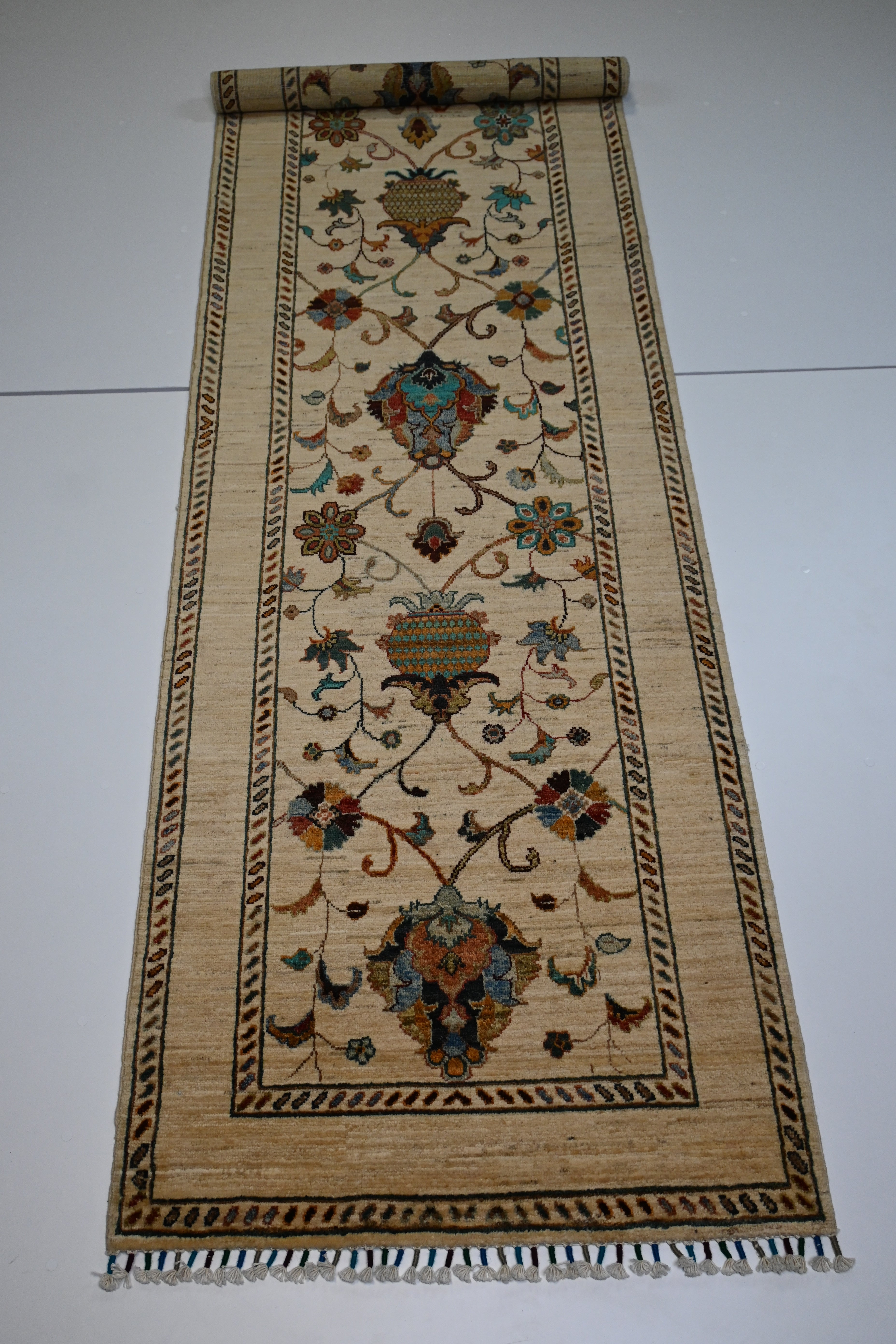 Ziegler (Chobi) El Dokuma Yolluk | 297x085 cm – 35x40 İlmek – %100 Yün – Doğal Boya – Yeni Dokuma