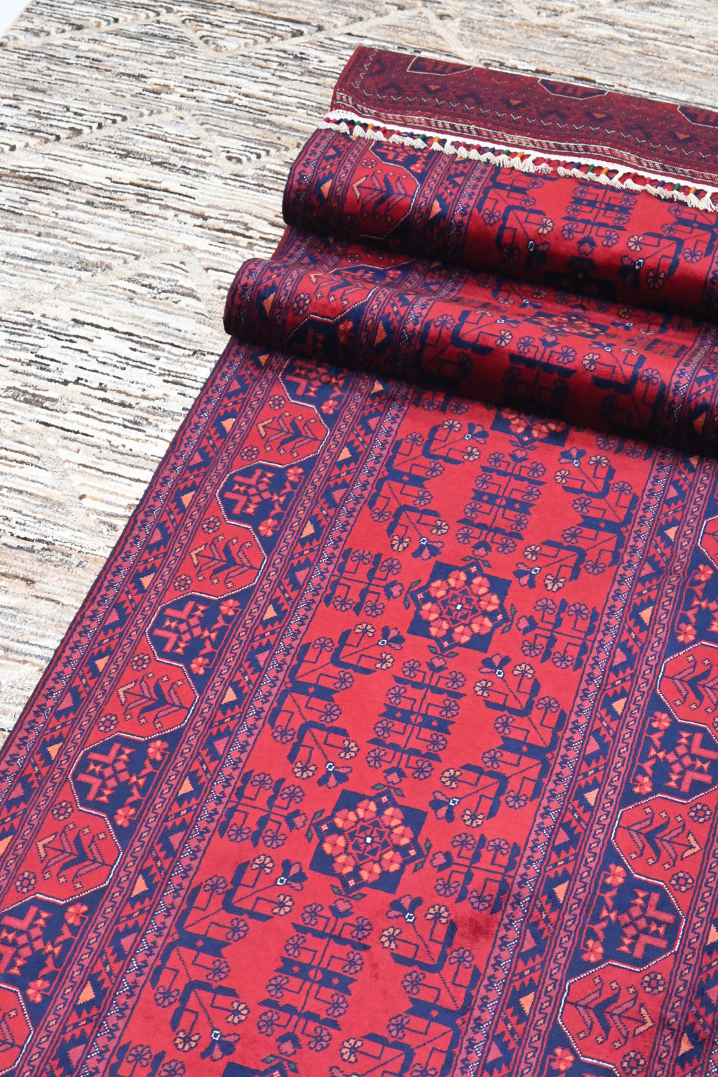 Bilcik (Buhara) El Dokuma Yolluk | 395x082 cm – 50x50 İlmek – %100 Yün – Doğal Boya – Yeni Dokuma