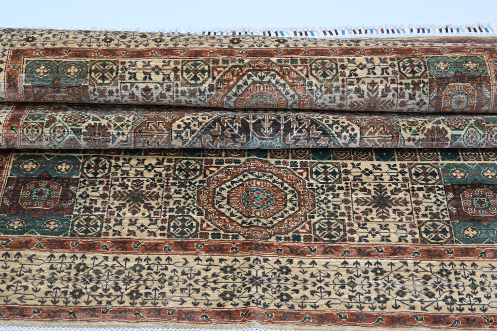 Memlük El Dokuma Halı | 200x153 cm | 50x50 İnce İlmek | %100 Doğal Yün – Doğal Boya | Otantik Afgan Halısı – Yeni Dokuma