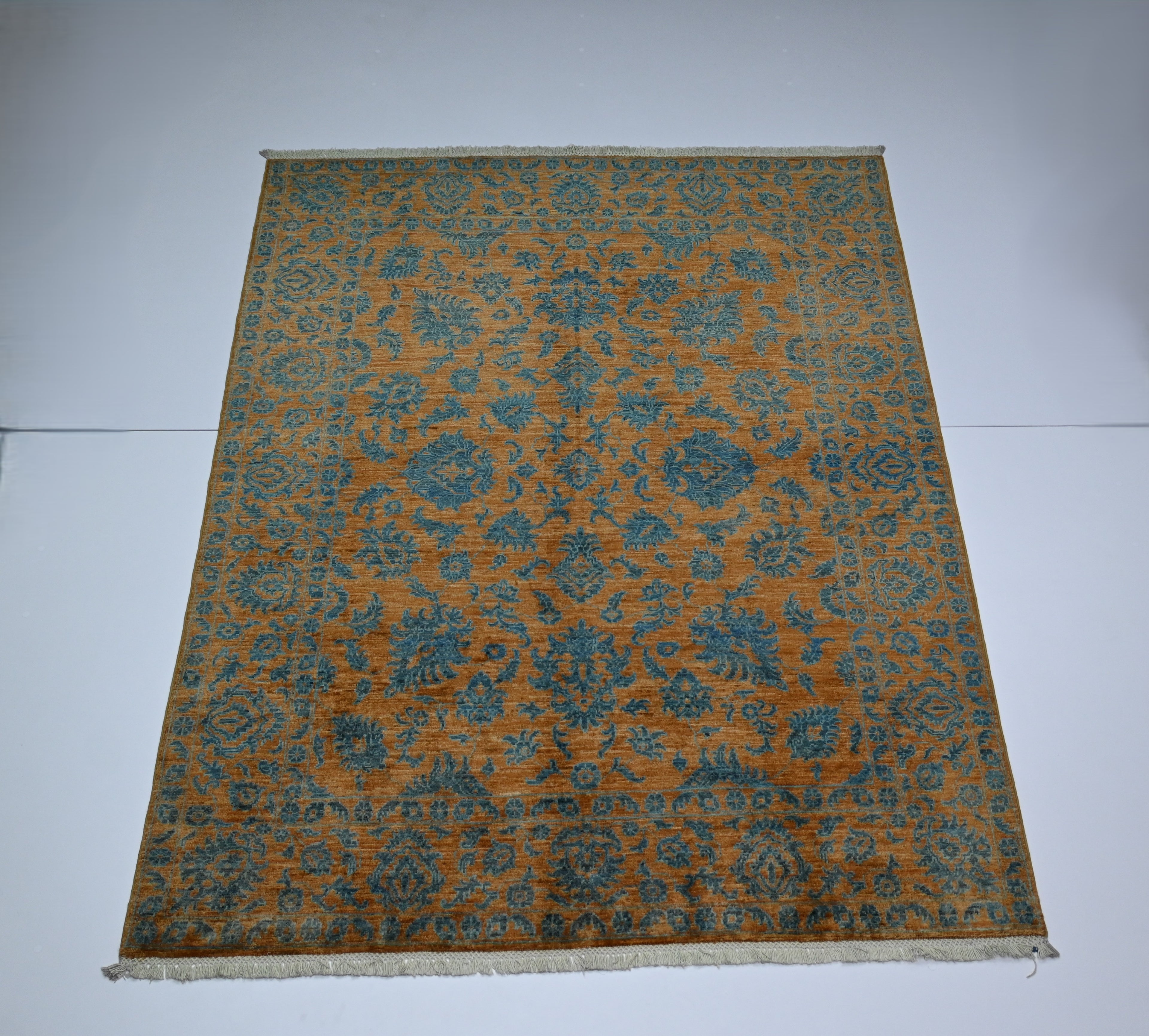 ZIEGLER (CHOBI) EL DOKUMA HALI | 198x150 CM – 35x40 İLMEK – %100 YÜN – DOĞAL BOYA – YENİ DOKUMA