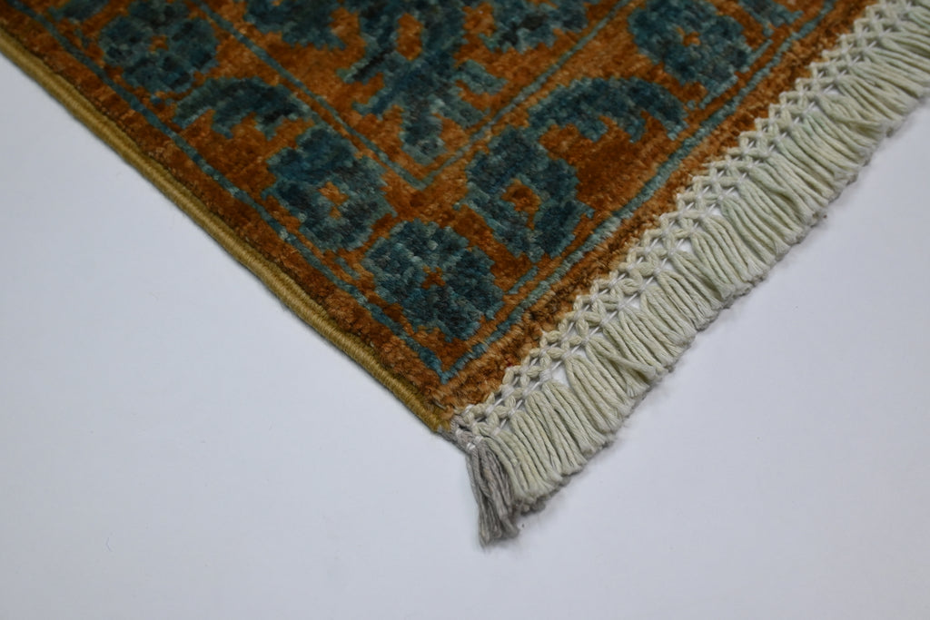 ZIEGLER (CHOBI) EL DOKUMA HALI | 198x150 CM – 35x40 İLMEK – %100 YÜN – DOĞAL BOYA – YENİ DOKUMA